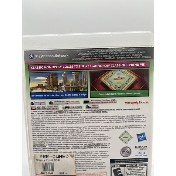 Monopoly Streets - PS3 Complete w/ Manual - Playstation 3 Tested & Working - Picture 7 of 8